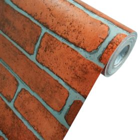 Orange Wall - Self-Adhesive Wallpaper Home Decor (Roll)