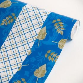 Leaf Plaid - Self-Adhesive Printed Window Film Home Decor(Sample)