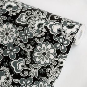 Night Flowers - Vinyl Self-Adhesive Wallpaper Prepasted Wall stickers Wall Decor (Roll)