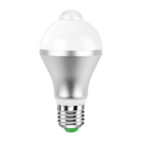 E27 Motion Sensor Light Bulb 9W 6500K Dusk To Dawn Automatic On-Off LED Light Bulb Indoor Outdoor Use (Option: 9W)